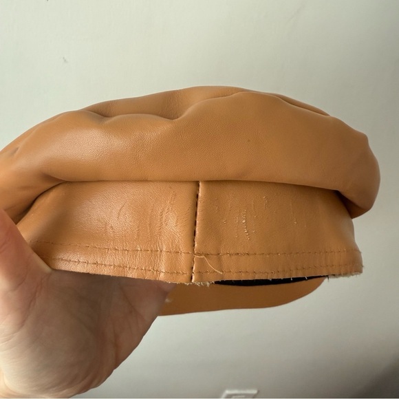 Lack Of Color Tan Leather Biker Cap 57cm M main image 6